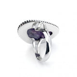 Rare Charoite Statement Ring