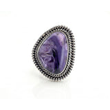 Rare Charoite Statement Ring
