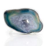 Rare Amethyst Geode Statement Ring