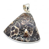 Rare Turritella Agate Statement Pendant