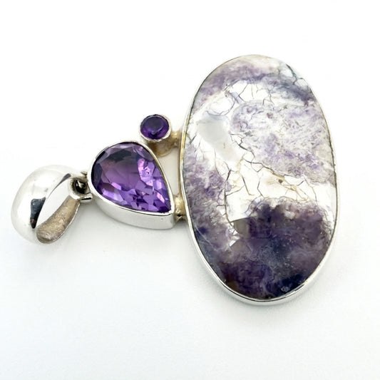 Rare Tiffany Stone & Amethyst Statement Pendant