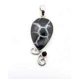 Rare Septarian & Smoky Quartz Statement Pendant