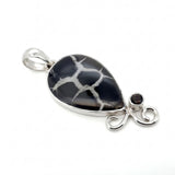 Rare Septarian & Smoky Quartz Statement Pendant