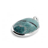 Rare Spiderweb Turquoise Statement Pendant