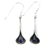 Earrings Amethyst Clip-on