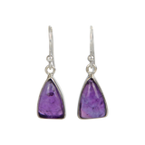 Earrings Amethyst Large Stone