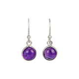 Simple Round Design Cabochon gemstone set in a very thin bezel setting