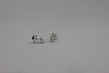 Sterling Silver Sun Shaped Stud Earring with a Colourful Gemstone