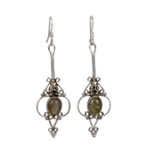 Earrings Labradorite Dark