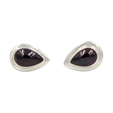 Earrings Garnet Tear Drop