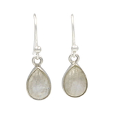 Teardrop earrings Rainbow Moonstone