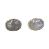 Oval Shaped Cabochon Stud Earring