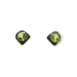 Earring Peridot Square