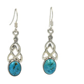 Celtic earrings in Turquoise