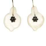Tulip shaped earrings Clear Quartz