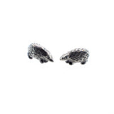 Earrings Plain Silver Stud Hedgehog
