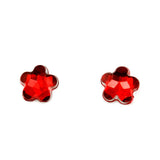 Stud earrings Burgundy Zirconia