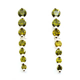 Multistone earrings Olivine Zirconia