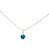 Small necklace Aqua Zirconia