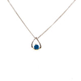 Teardrop necklace Blue Sky Zirconia