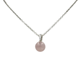 Simple bead pendant presented on a sterling Silver chain