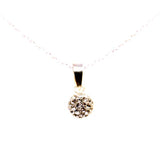 Pendant in a sphere Violet Zirconia