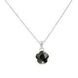 Star shape pendant with a faceted colored Zirconia