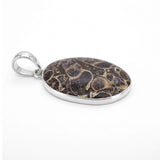 Rare Turritella Agate Statement Pendant