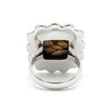 Rare Peanut Wood Jasper Statement Ring