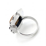 Rare Peanut Wood Jasper Statement Ring