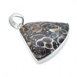 Rare Turritella Agate Statement Pendant