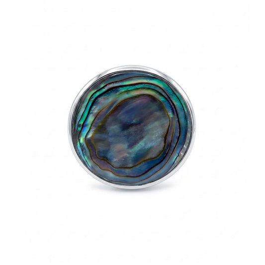 Rare Pāua Shell Statement Ring