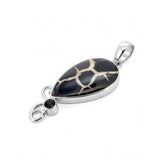 Rare Septarian & Smoky Quartz Statement Pendant