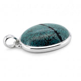 Rare Spiderweb Turquoise Statement Pendant