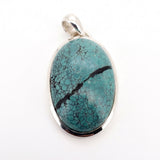 Rare Spiderweb Turquoise Statement Pendant