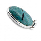 Rare Spiderweb Turquoise Statement Pendant