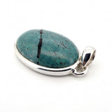 Rare Spiderweb Turquoise Statement Pendant