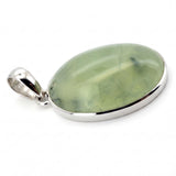 Rare Prehnite with Epidote Statement Pendant