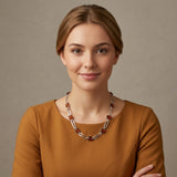 Natural Cognac Amber Statement Necklace