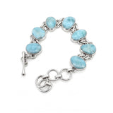 Natural Larimar Statement Bracelet