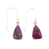 Earrings Amethyst Large Stone