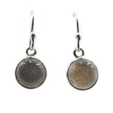 Simple Round Design Cabochon gemstone set in a very thin bezel setting