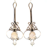 Earrings Labradorite Dark