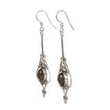 Earrings Labradorite Dark