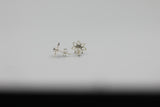 Sundari daisy flower Sterling Silver stud with a Gemstone