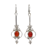 Earrings Carnelian