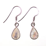 Teardrop earrings Rainbow Moonstone