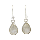 Teardrop earrings Rainbow Moonstone