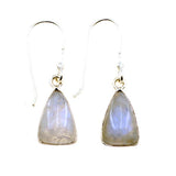 Earrings Rainbow Moonstone Large Stone