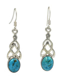 Celtic earrings in Turquoise